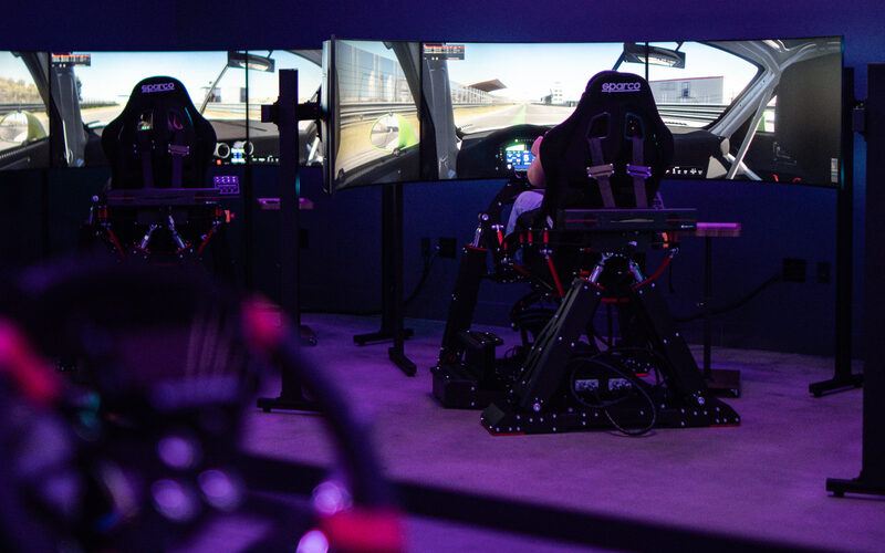 A simulator at Turn Zero Sim Racing